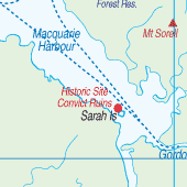 Sarah island Map